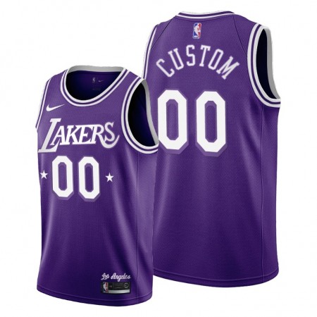 Män Los Angeles Lakers Tröja Skräddarsydda Nike 2021-22 City Edition Throwback 60s Swingman 